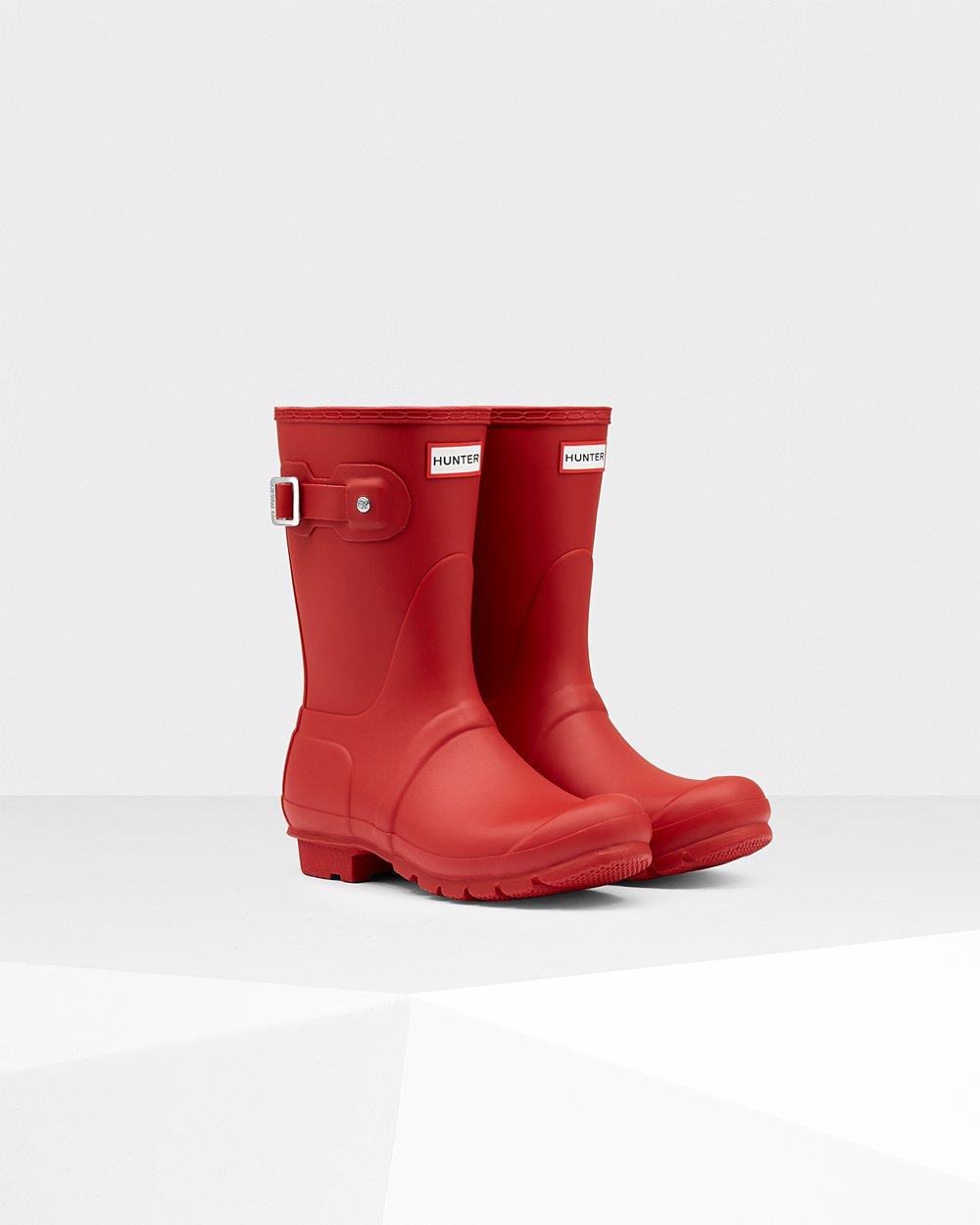 Galochas Curtas Hunter Feminina Vermelhas - Original - 32MKQBRHF
